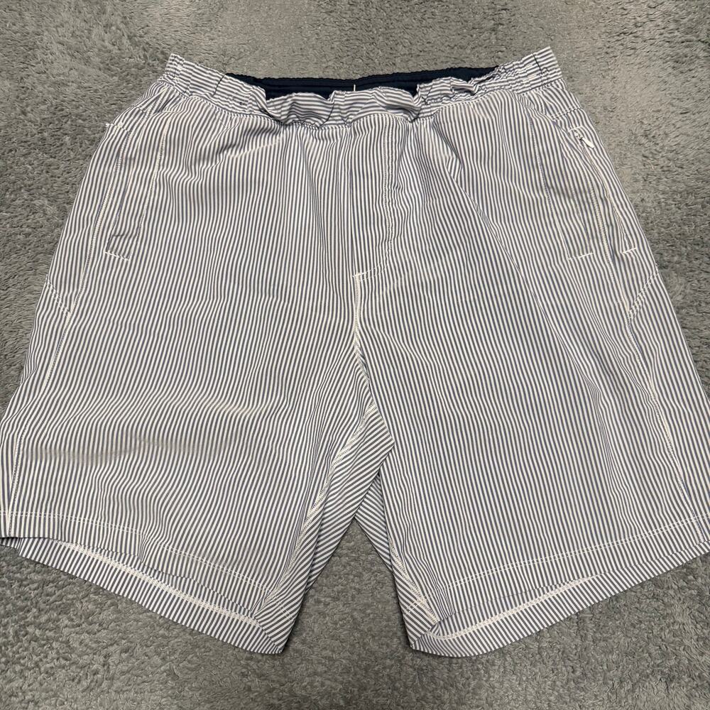 Birddogs Shorts Mens XXL Blue Striped Boom for Your Boomstick Classic Lined